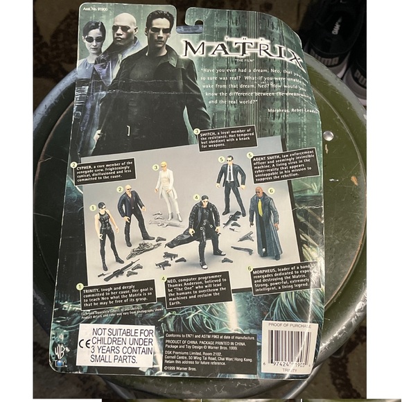 TRINITY The Matrix The Film 🎥 Action Figure 🍿1999 N2Toys 90s Film  Warner Bros - Picture 4 of 11
